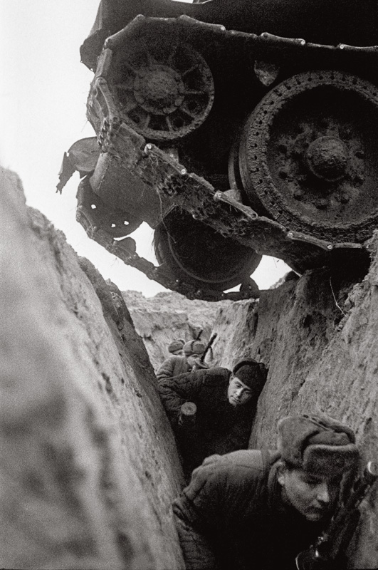 Обкатка пехоты танками. Курская дуга. 1943 