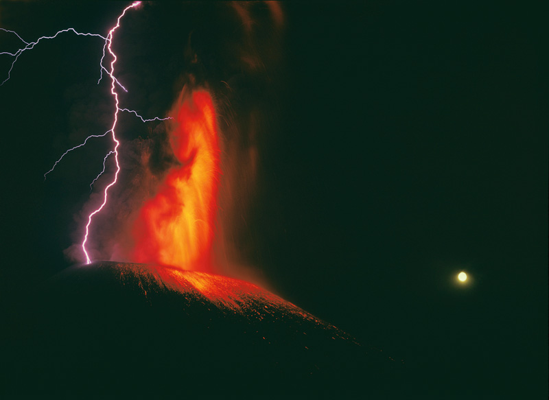 Камчатка. Извержение Ключевского вулкана, 1964