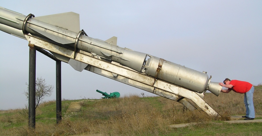 Андрей Кашкаров на старте межконтинентальной ракеты