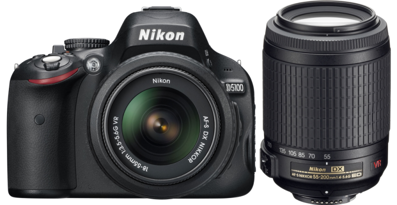 Любительская зеркальная цифровая фотокамера Nikon D5100