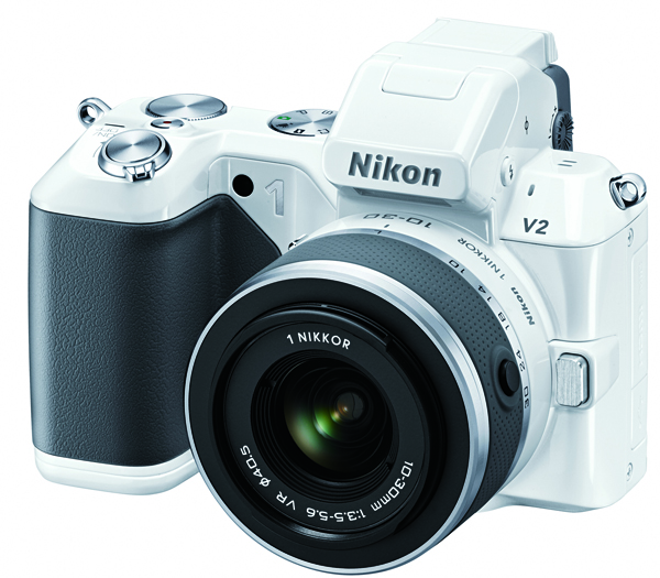 Сверхскоростная фотокамера Nikon 1 V2 - в белом