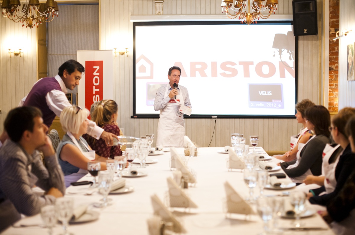 Ariston Thermo Group организовала пресс-ужин для журналистов