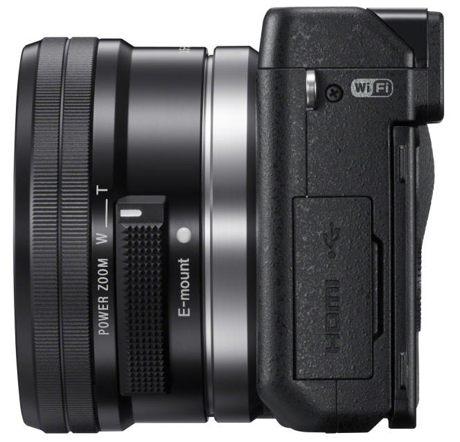 Компактная цифровая фотокамера Sony NEX-6 - вид сбоку