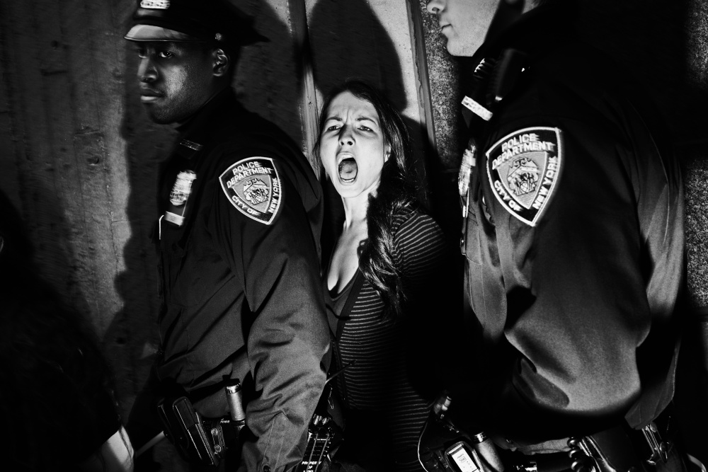 Томаш Лазар, Польша. Арест демонстрантов в Гарлеме, Нью-Йорк