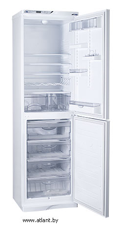 Двухкамерный холодильник Atlant МХМ1845 с нижним расположением морозильной камеры. 