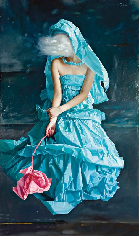 2. Zeng Chuanxing  Blue Paper Bride-Dream, 2008  © Courtesy of Phillips de Pury  & Company
