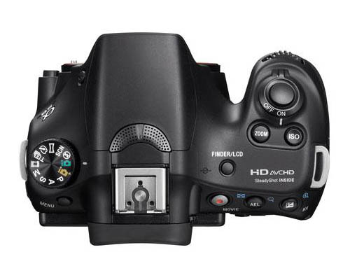 зеркальная цифровая фотокамера Sony α58 с технологией полупрозрачного зеркала - управление