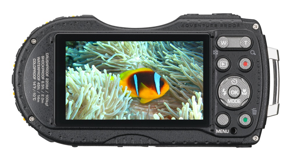Компактная фотокамера PENTAX WG-3 и PENTAX WG-3 GPS - дисплей