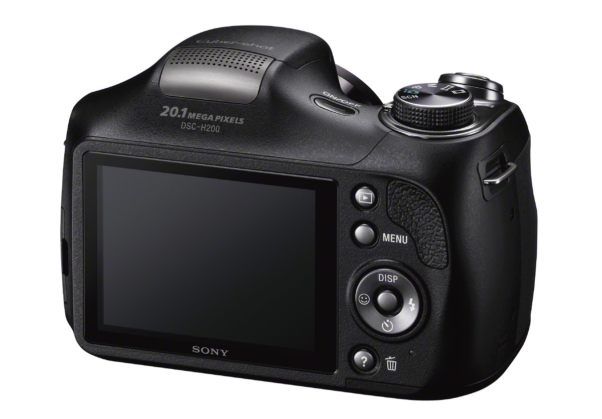 Компактная фотокамера Sony H200 - дисплей