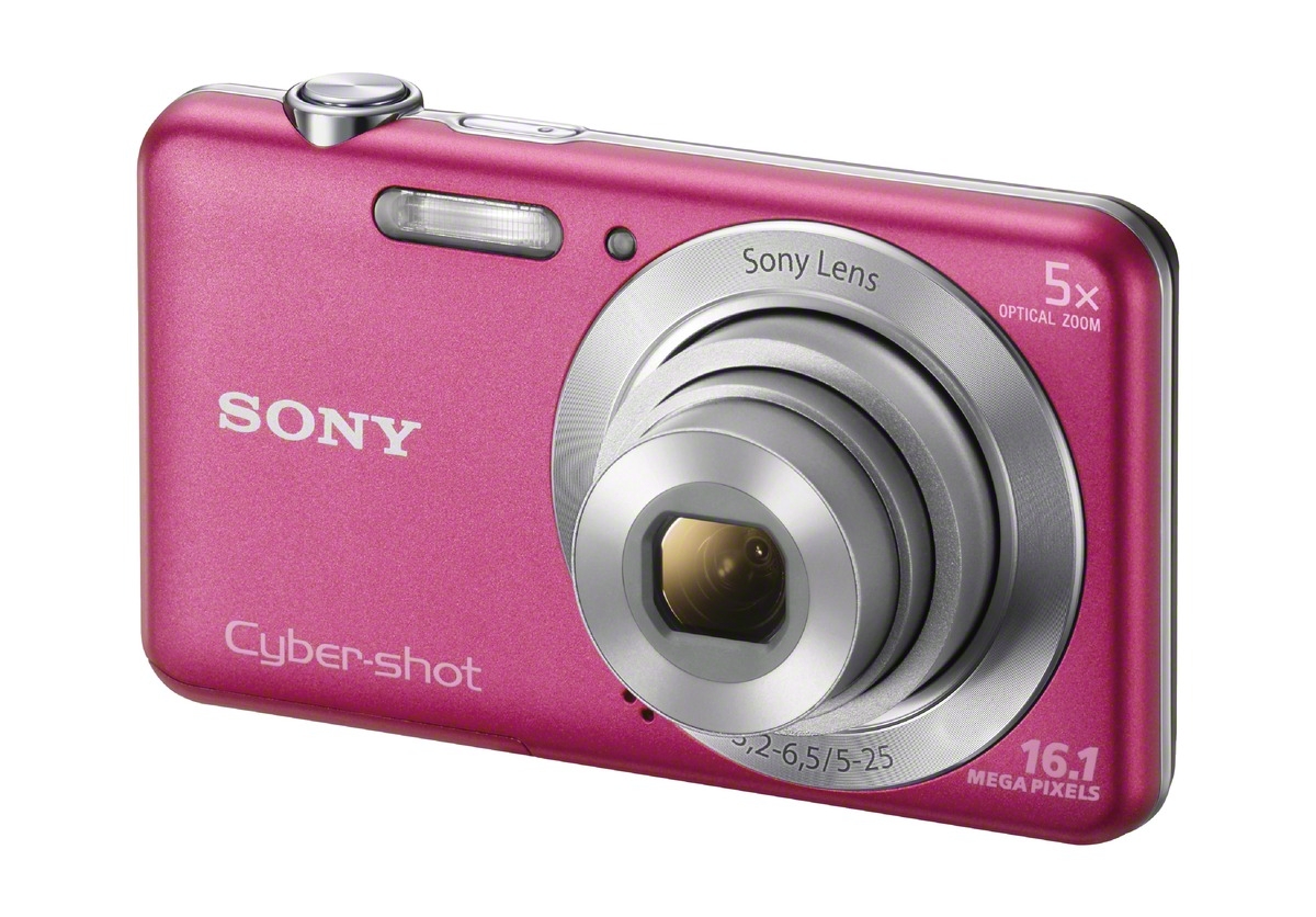 Компактная фотокамера Sony W710 розовая