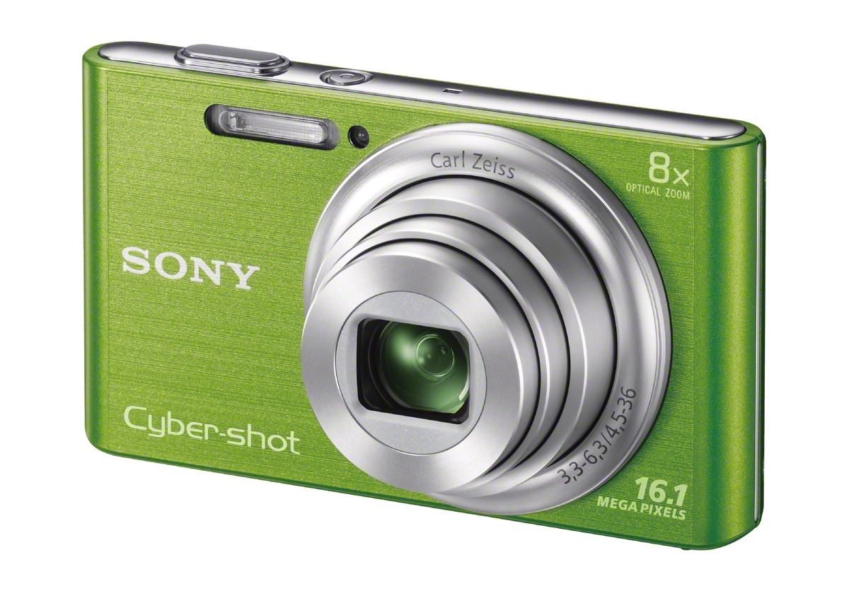 Компактная фотокамера Sony W730 зеленая