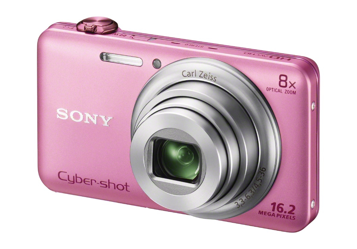 Компактная фотокамера Sony WX60 розовый