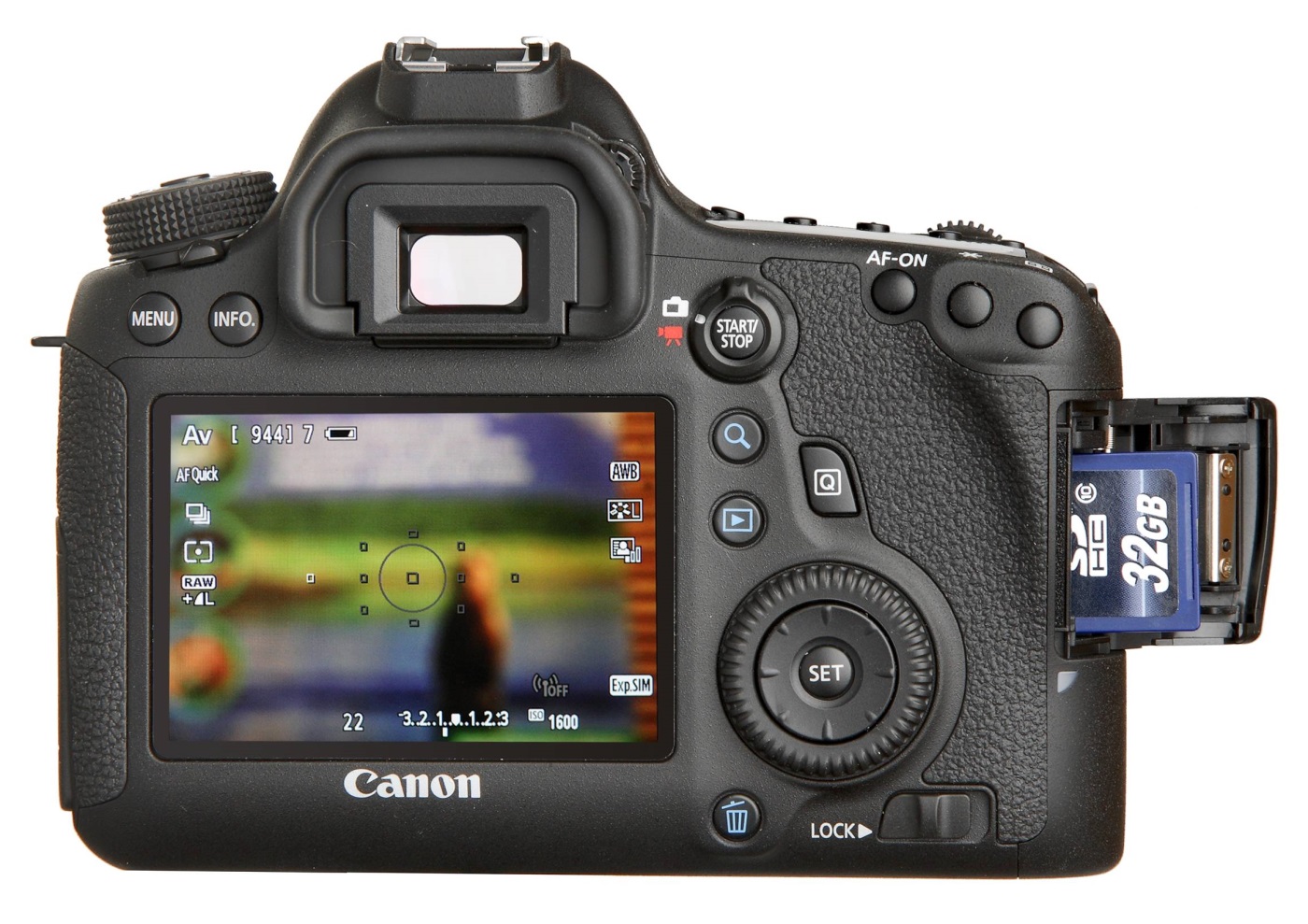Canon EOS 6D - дисплей