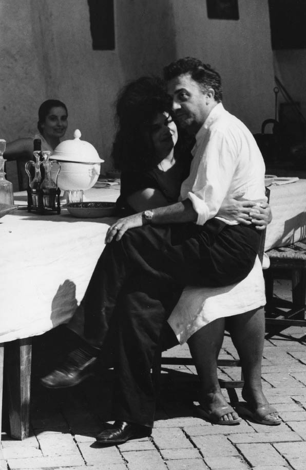 Федерико Феллини на съемках фильма «8 ½». 1963