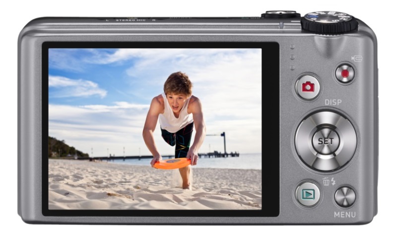 Компактная фотокамера Casio EXILIM EXZR 400 silver - дисплей