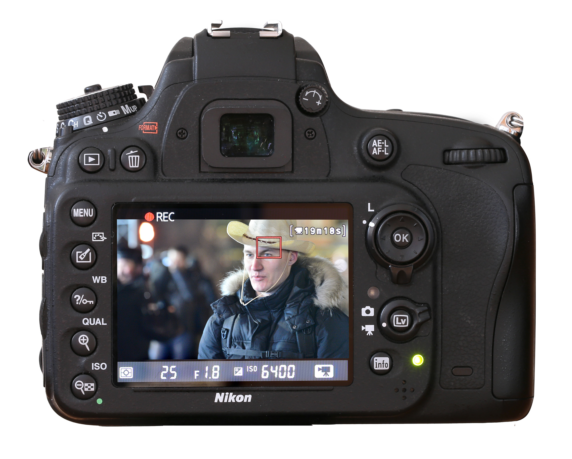 Зеркальная фотокамера Nikon D600 - дисплей