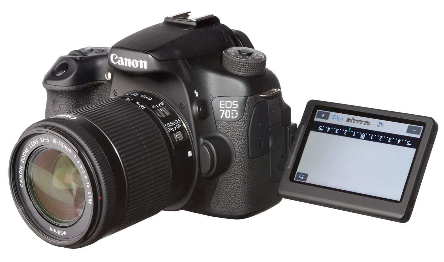 Зеркальная фотокамера Canon EOS 70D - дисплей