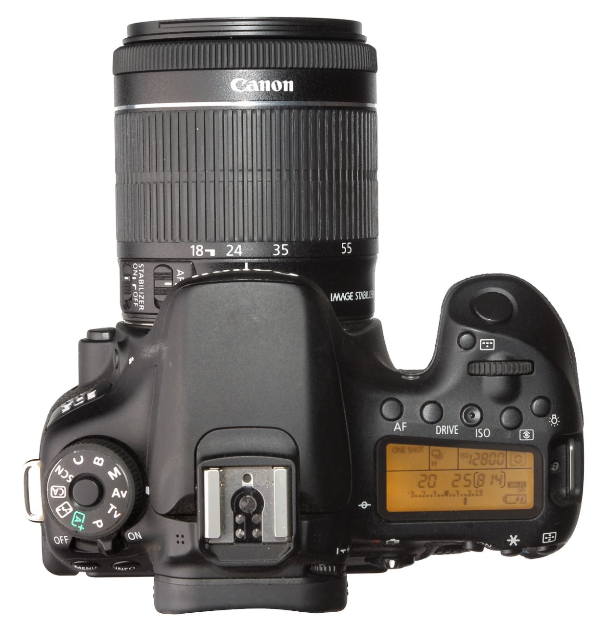 Зеркальная фотокамера Canon EOS 70D - управление