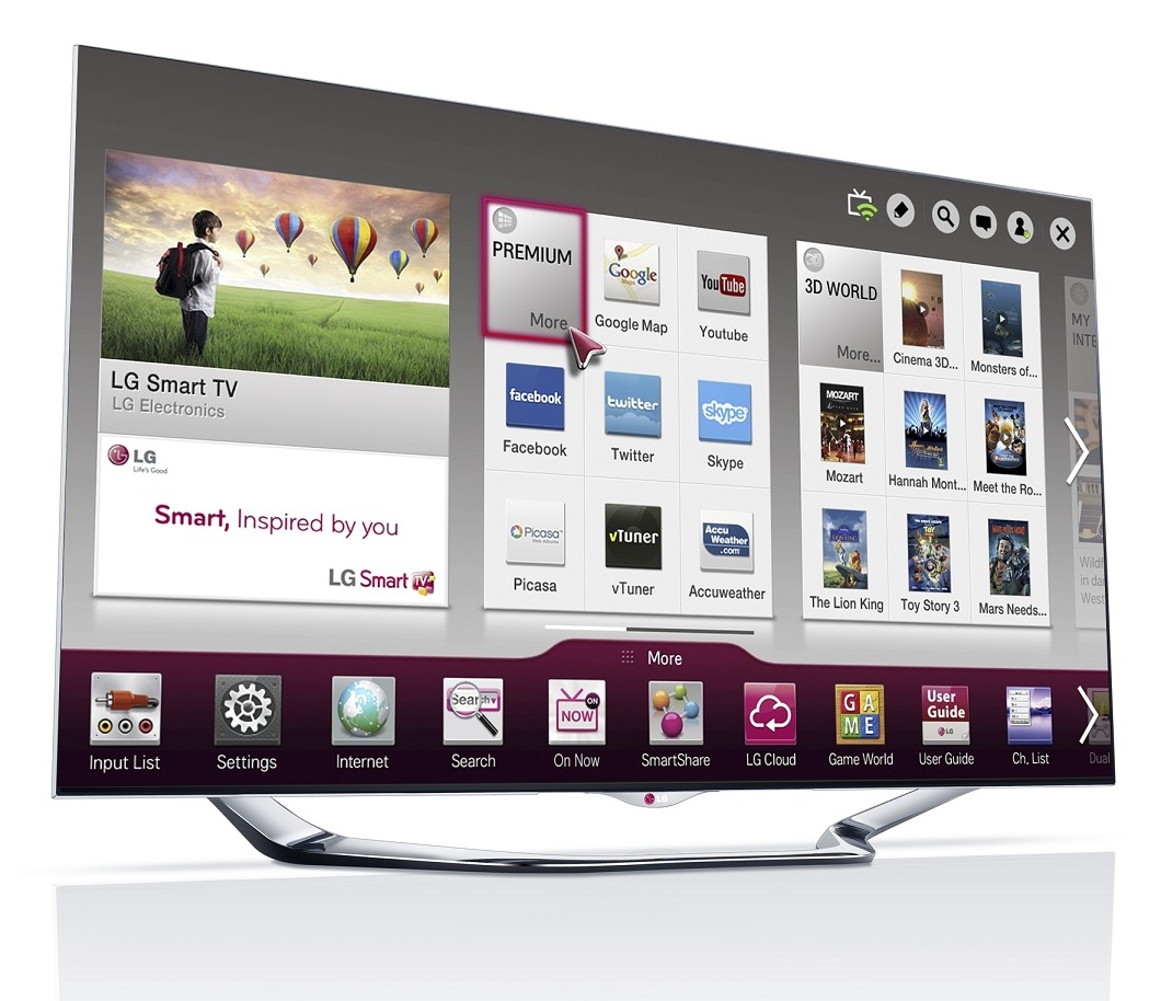 LG приложение Zabava со 120 ТВ-каналами от «Ростелекома»