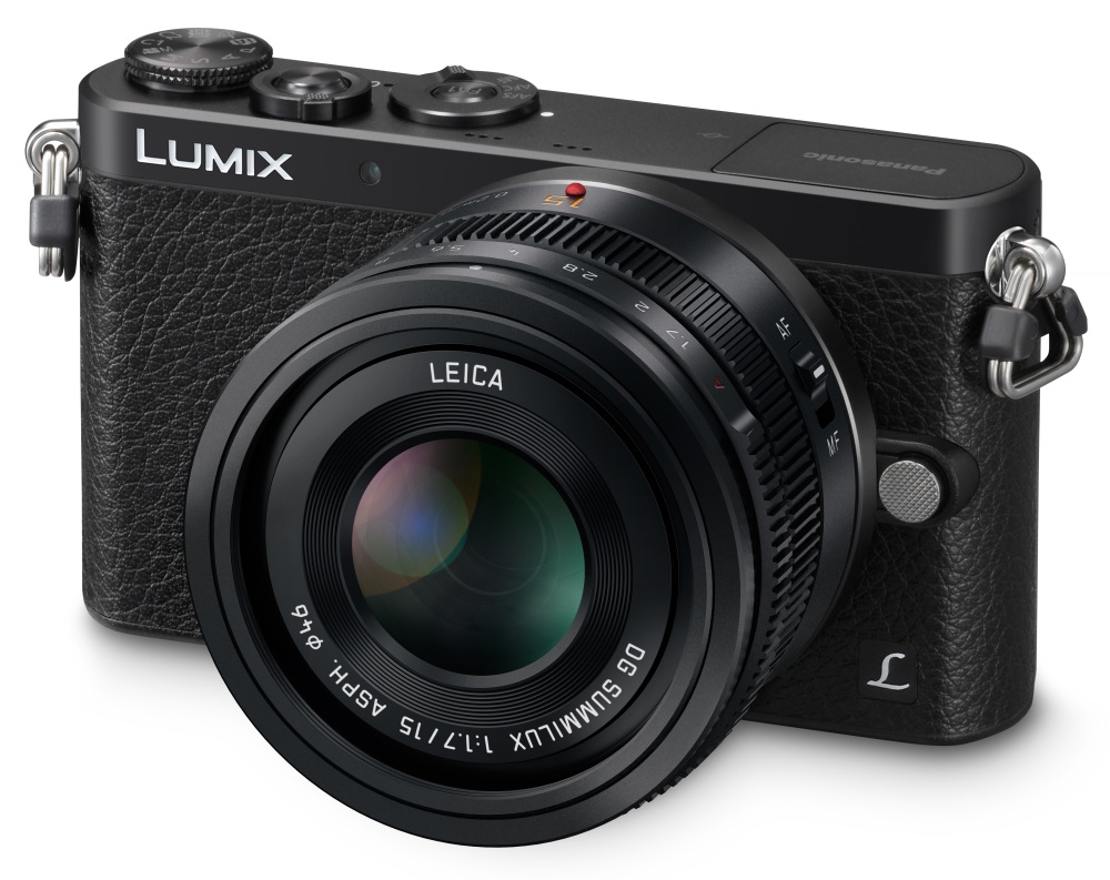 Panasonic LUMIX GM1 slant with H-X015 lens (GM1L)