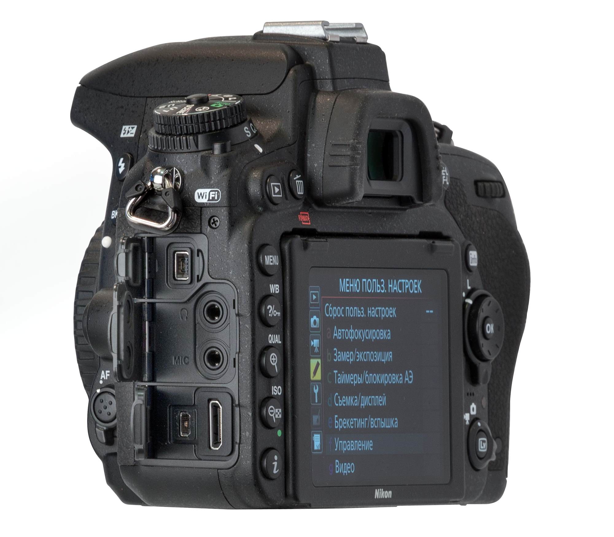 Зеркальная камера Nikon D750 - интерфейсы