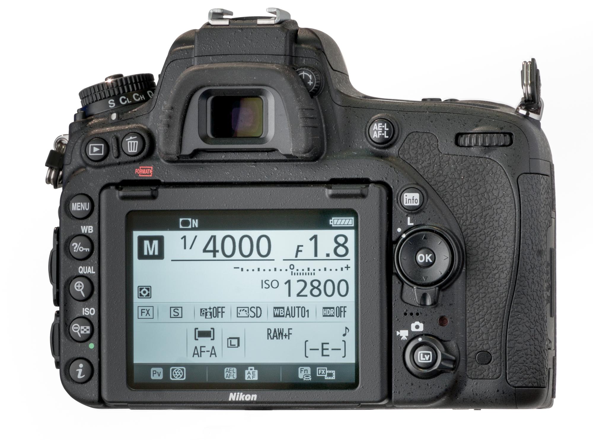Зеркальная камера Nikon D750 - дисплей