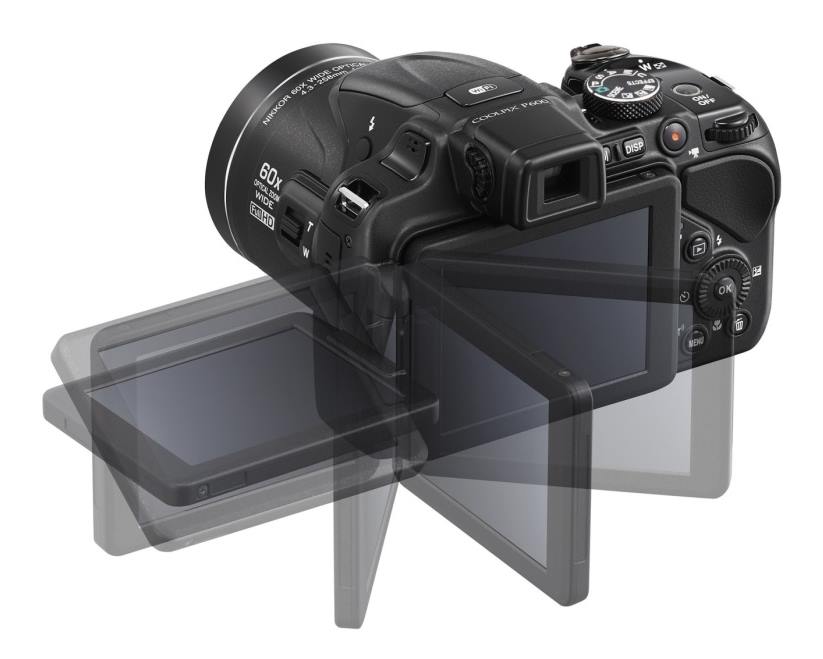 Фотокамера Nikon COOLPIX P600 - дисплей с поворотом