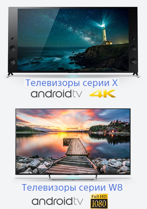 Умные телевизоры Sony BRAVIA на платформе Android 5.0 Lollipop c Android TV 