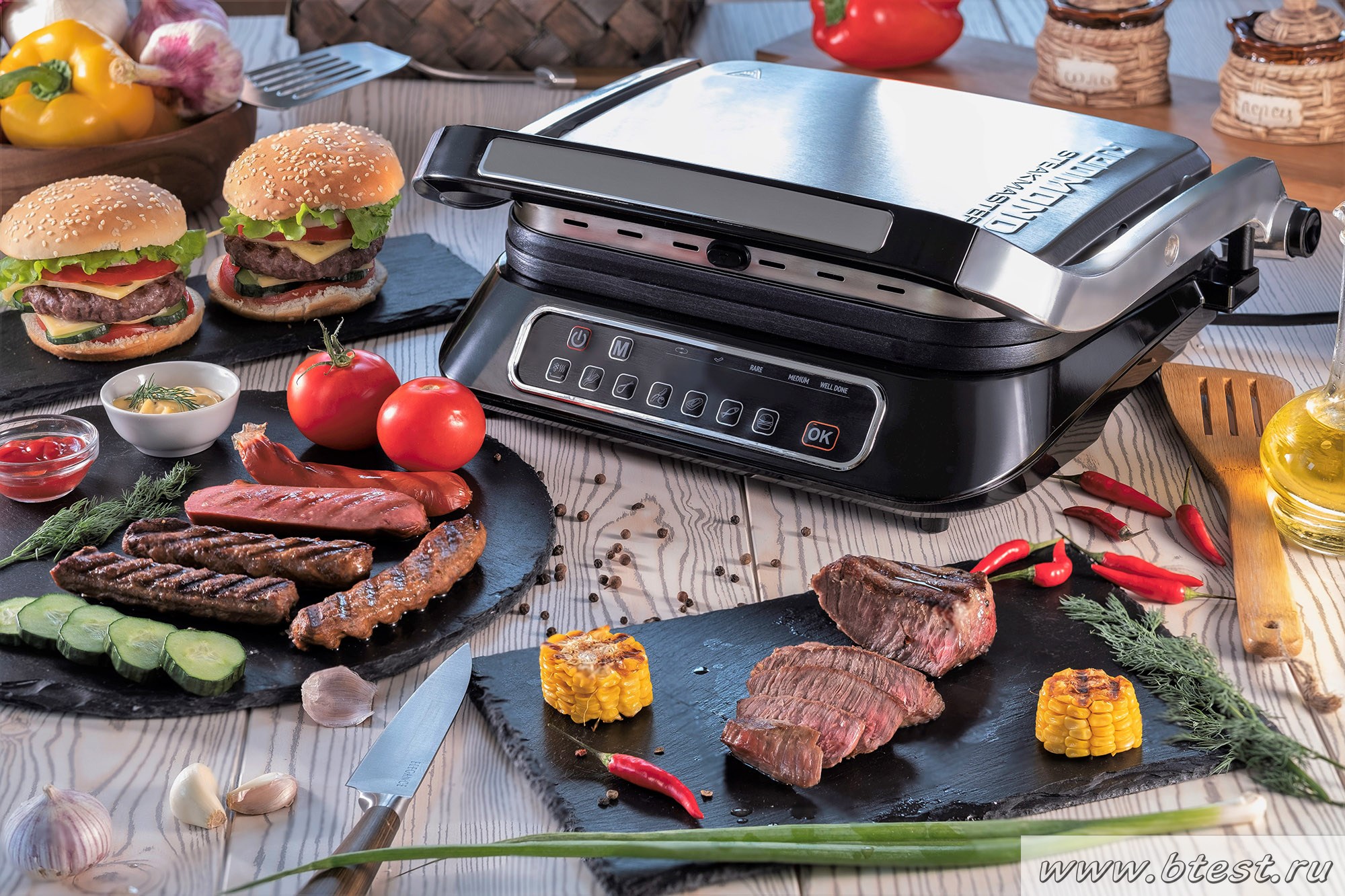 REDMOND SteakMaster RGM-M805 с едой