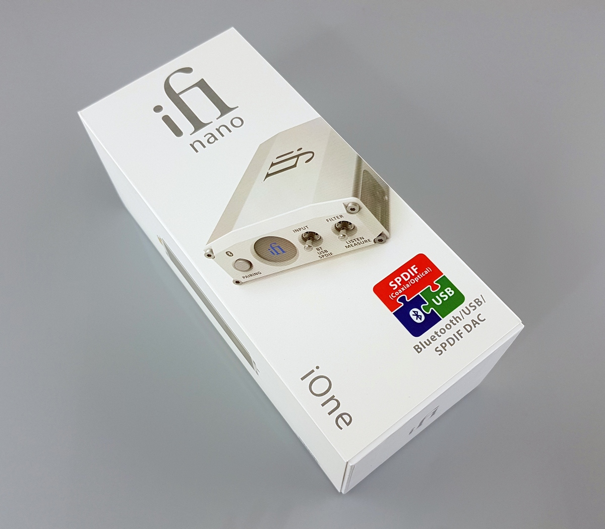 Упаковка ЦАП iFi Nano iOne