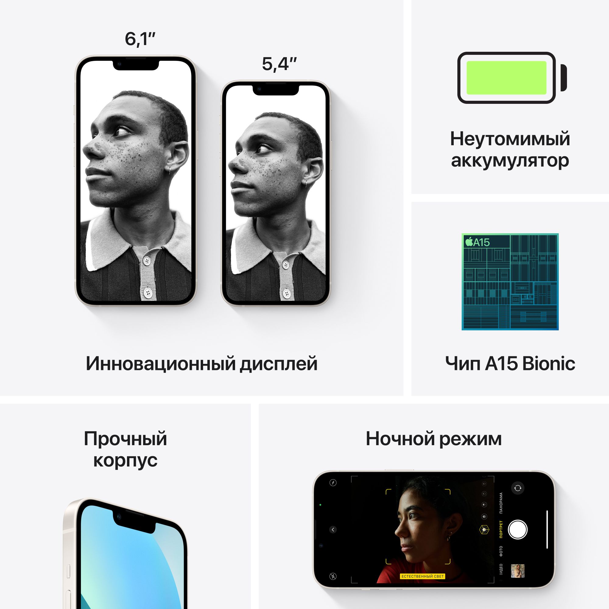 Мобильный телефон Apple iPhone 13 mini 128GB (сияющая звезда) / Потребитель