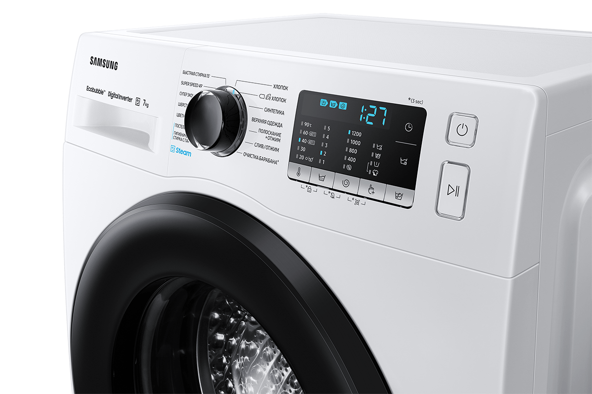 Стиральная машина Samsung WW70AAS26AE с Eco Bubble™, 7 кг - отзывы и опыт  эксплуатации / Потребитель